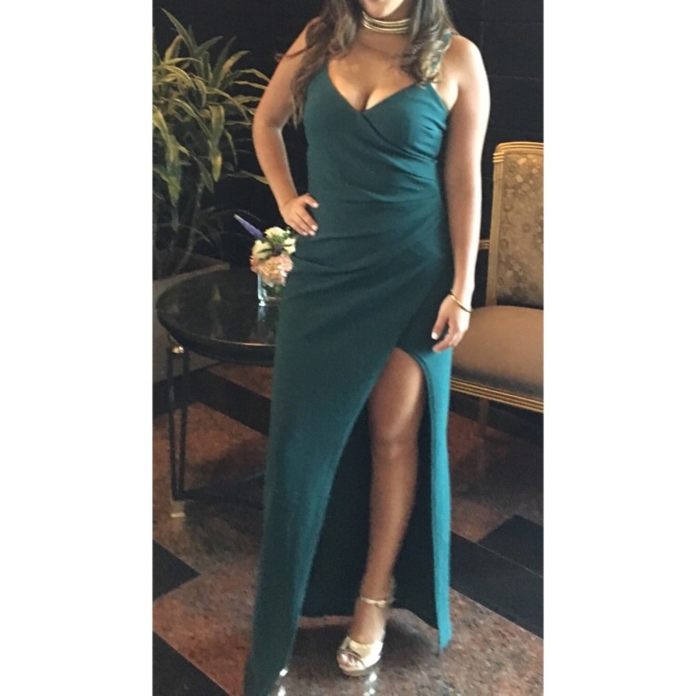 Green emeral long dress